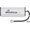 Pendrive MediaRange 16GB USB 3.2 Gen 1 srebrno-czarny z możliwością zawieszenia, MR915