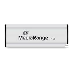 Pendrive MediaRange 16GB USB 3.2 Gen 1 srebrno-czarny z możliwością zawieszenia, MR915