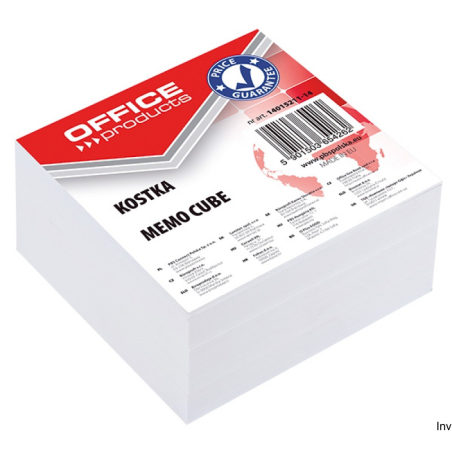 Kostka Office Products nieklejona 85x85mm biała 40mm