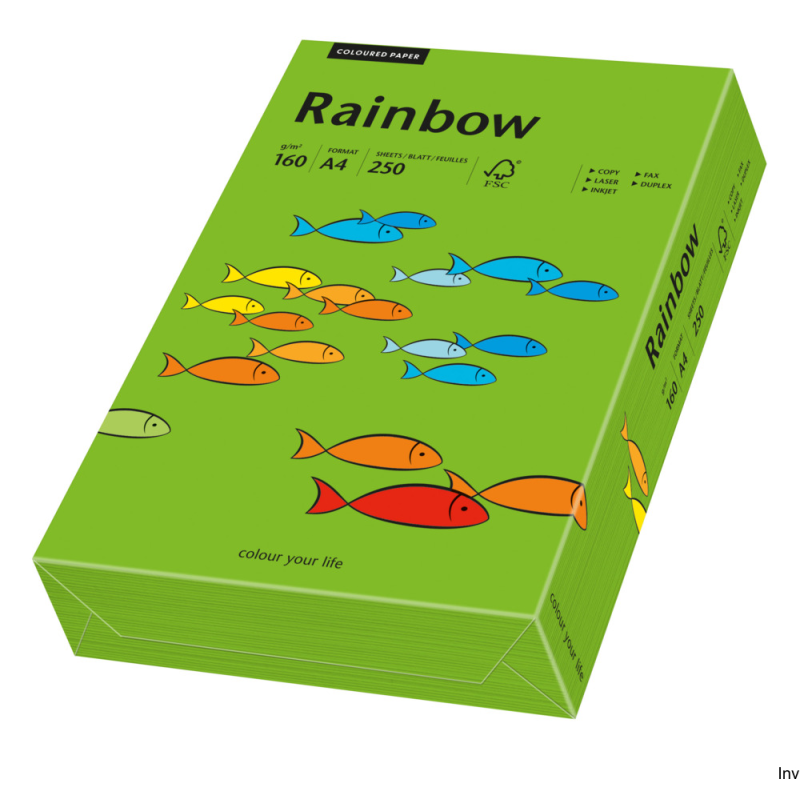 Papier A4 160g zielony R78 Rainbow