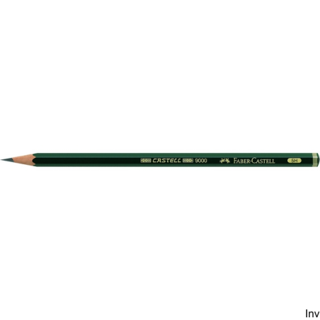 Ołówek grafitowy Faber-Castell Castell 9000 5H zielony 6-kątny do rysowania i szkicowania