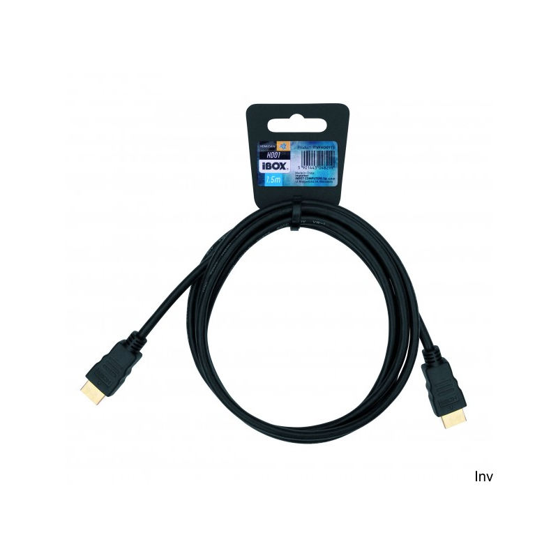 Kabel HDMI 2.0 1,5 m Ibox niebieski z pozłacanymi końcówkami do UltraHD / 4K
