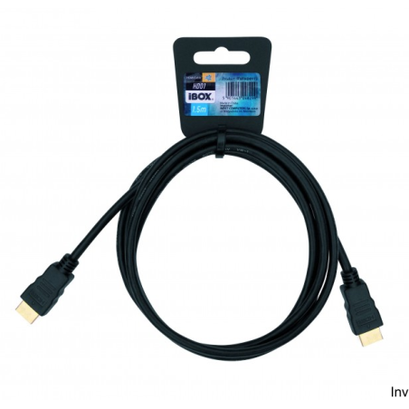 Kabel HDMI 2.0 1,5 m Ibox niebieski z pozłacanymi końcówkami do UltraHD / 4K