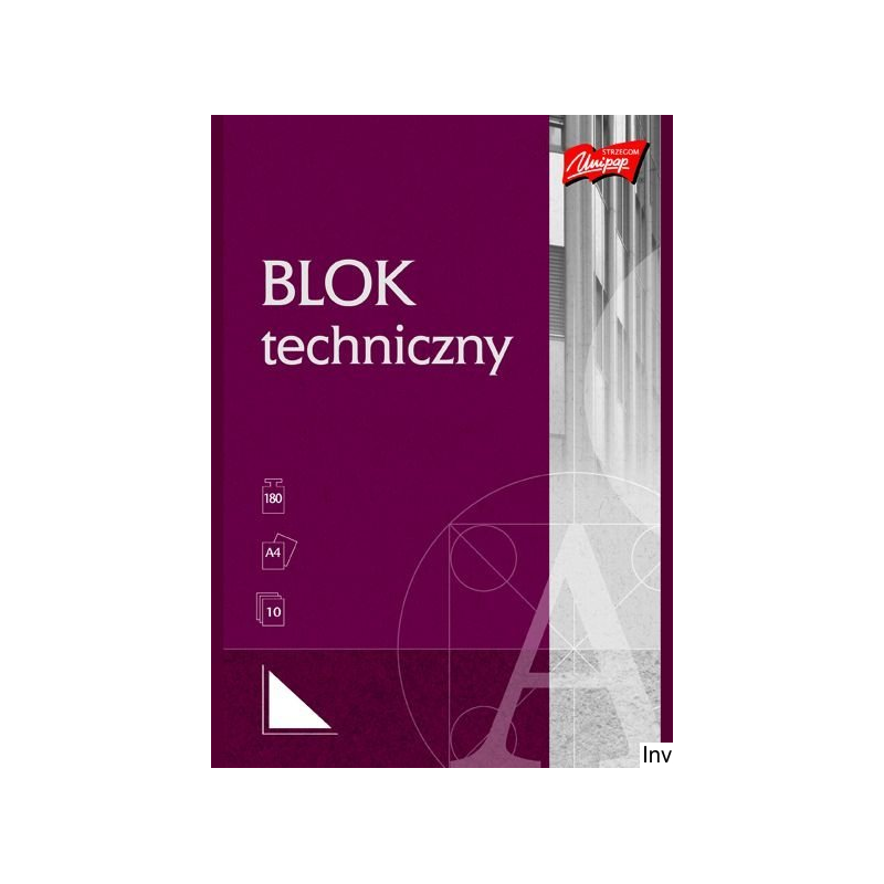 Blok techniczny A4 10 arkuszy kolorowych MIX Unipap
