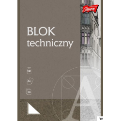 Blok techniczny A4 10 arkuszy kolorowych MIX Unipap