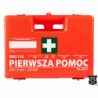 Apteczka pierwszej pomocy AZP10 13x23x29 cm REIS, 14-elementowy zestaw, przenośna, do zakładów pracy