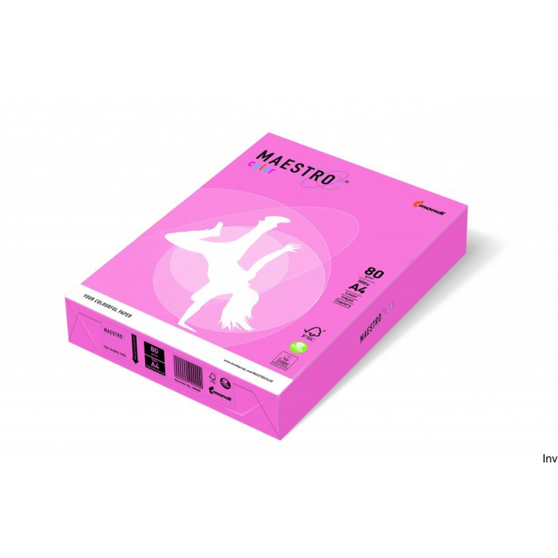 Papier xero Maestro Color A4 80g flamingo 250 arkuszy