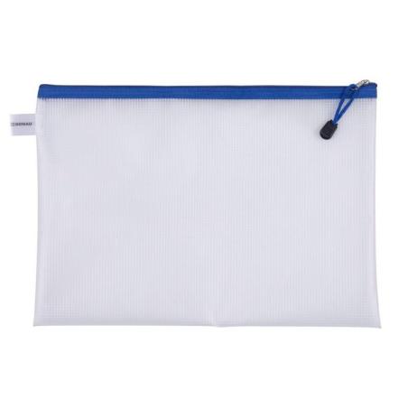 PAKIET Torebka DONAU Zipper Bag, A4, 343x246 mm, EVA, z suwakiem, niebieska