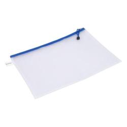 PAKIET Torebka DONAU Zipper Bag, A4, 343x246 mm, EVA, z suwakiem, niebieska
