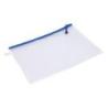 PAKIET Torebka DONAU Zipper Bag, A4, 343x246 mm, EVA, z suwakiem, niebieska