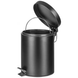 Kosz ze stopką Donau Home, wolnoopadający, 5l, czarny