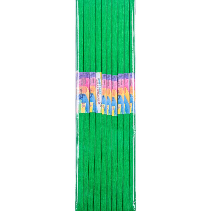 PAKIET Bibuła marszczona GIMBOO, w rolce 50x200cm, zielona