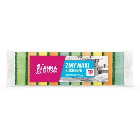 Zmywaki kuchenne ANNA ZARADNA, 10 szt., mix kolorów