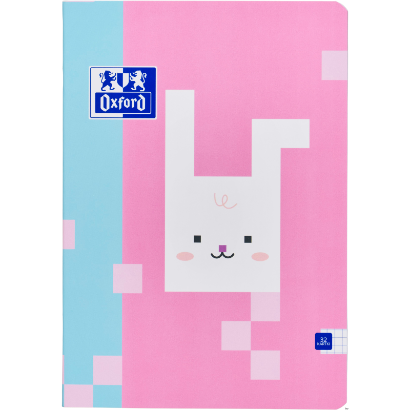 Zeszyt Oxford ZOO Blocks A4, 32k, kratka, bez marginesu, 400208083