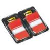 Zakładki indeksujące POST-IT (680-R2EU), PP, 25,4x43,2mm, 2x50 kart., czerwone