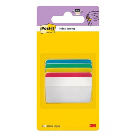 Zakładki indeksujące POST-IT do archiwizacji (686-A1), PP, wygięte, 50,8x38mm, 4x6 kart., mix kolorów