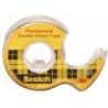 Taśma biurowa, dwustronna SCOTCH (136D), z dyspenserem, 12,7mm, 6,3m