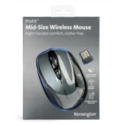 Myszka komputerowa KENSINGTON Pro Fit Mid-Size, bezprzewodowa, szara