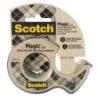 Taśma biurowa SCOTCH Magic (9-1920D), 66% kleju roślinnego, matowa, 19mm, 20m, z dyspenserem