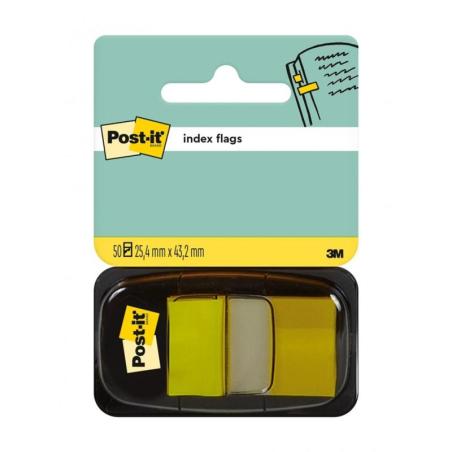 Zakładki indeksujące POST-IT (680-5), PP, 25,4x43,2mm, 50 kart., żółte
