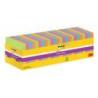 Karteczki samoprzylepne POST-IT Super Sticky (654-SS-VP24COL), 76x76mm, 90 kart./bloczek, 21 + 3 bloczki GRATIS, mix kolorów