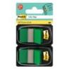 Zakładki indeksujące POST-IT (680-G2EU), PP, 25,4x43,2mm, 2x50 kart., zielone