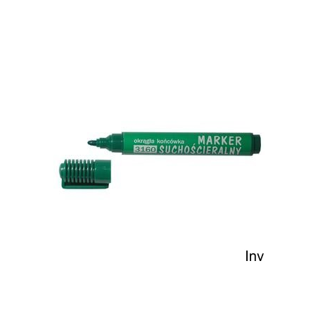 Marker suchościeralny zielony okrągły 1-3 mm D.Rect 3160