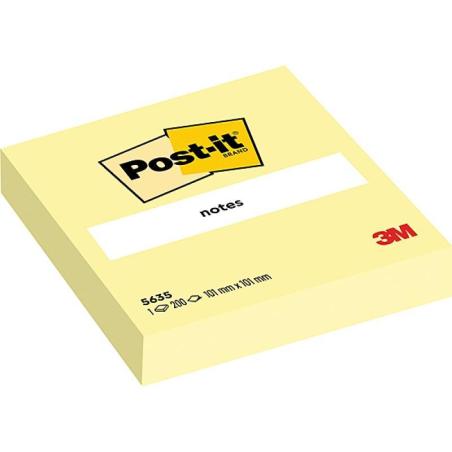 Karteczki samoprzylepne POST-IT (5635), 100x100mm, 1x200 kart., żółte