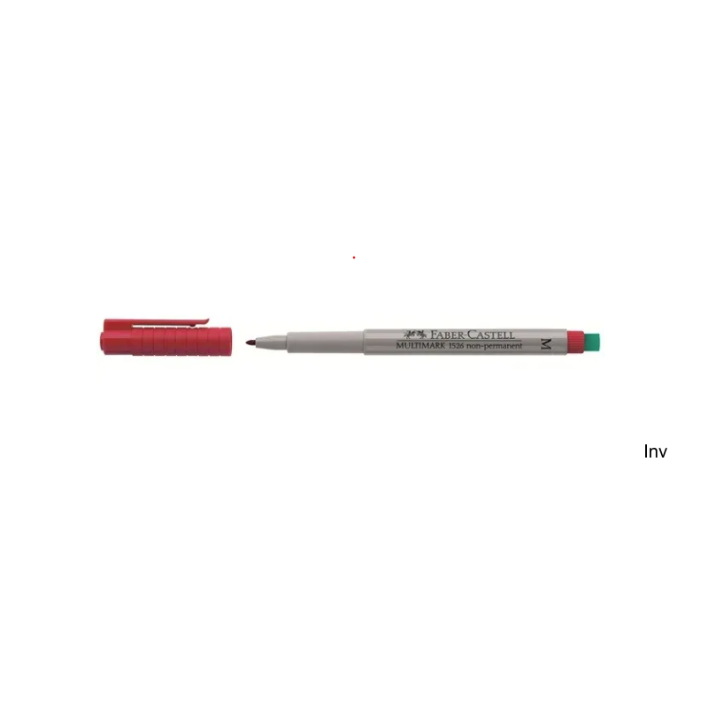 Faber-Castell Foli.ście.M 1.0 czerwień 152621 - foliopis do pisania, 10 sztuk