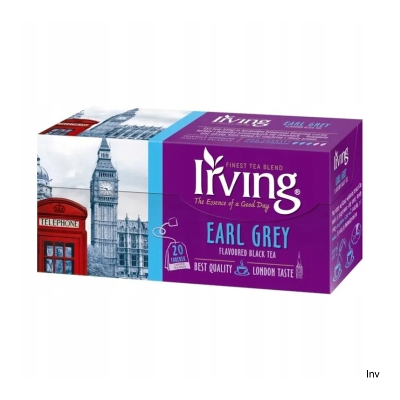 Herbata IRVING Earl Grey 20 kopert czarna