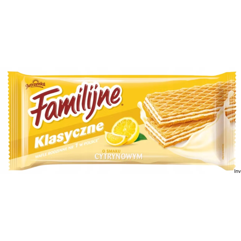 Wafle FAMILIJNE Cytrynowe 180g JUTRZENKA
