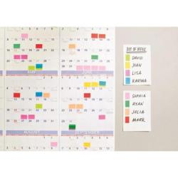 Zakładki indeksujące POST-IT (680-8), PP, 25,4x43,2mm, 50 kart., purpurowe