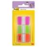 Zakładki indeksujące POST-IT do archiwizacji (686-PGOEU), PP, silne, 25,4x38,1mm, 3x22 kart., mix kolorów