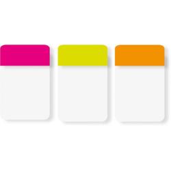 Zakładki indeksujące POST-IT do archiwizacji (686-PGOEU), PP, silne, 25,4x38,1mm, 3x22 kart., mix kolorów
