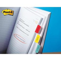 Zakładki indeksujące POST-IT do archiwizacji (686-PGOEU), PP, silne, 25,4x38,1mm, 3x22 kart., mix kolorów
