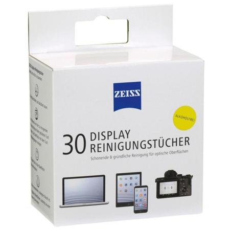 Chusteczki do czyszczenia ekranów, tabletów i laptopów ZEISS, 30 szt., białe