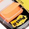 Zakładki indeksujące POST-IT (680-O2EU), PP, 25,4x43,2mm, 2x50 kart., pomarańczowy