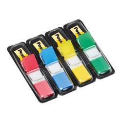 Zakładki indeksujące POST-IT (683-4), PP, 11,9x43,2mm, 4x35 kart., mix kolorów