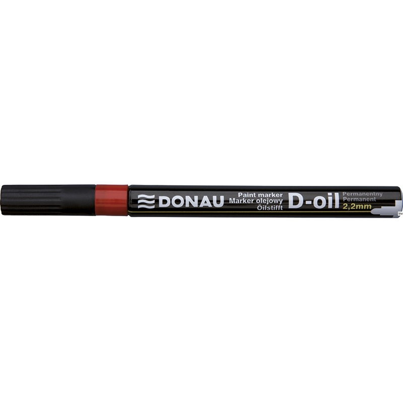 Marker olejowyD-Oil, okrągły, 2,2mm, czerwony, typu DONAU 7368001PL-04