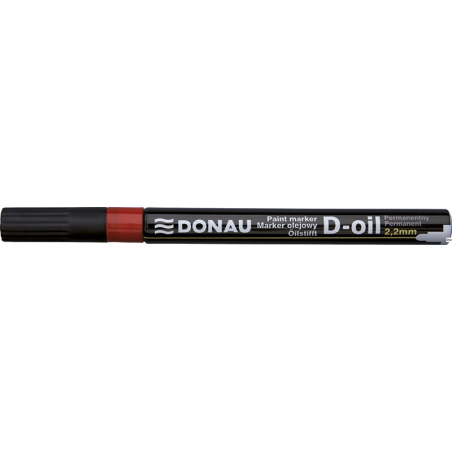 Marker olejowyD-Oil, okrągły, 2,2mm, czerwony, typu DONAU 7368001PL-04
