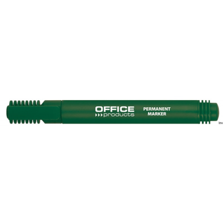 Marker permanentny , okrągły, 1-3mm (linia), zielony, typu OFFICE PRODUCTS 17071211-02
