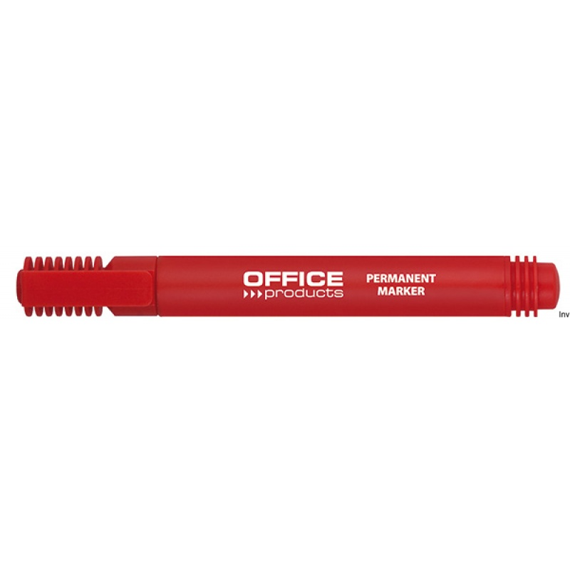 Marker permanentny , okrągły, 1-3mm (linia), czerwony, typu OFFICE PRODUCTS 17071211-04