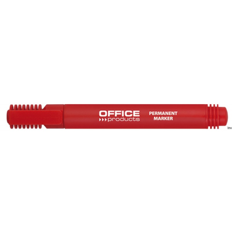 Marker permanentny , okrągły, 1-3mm (linia), czerwony, typu OFFICE PRODUCTS 17071211-04