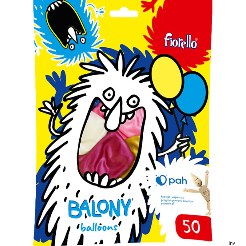 Balon metal mix kolor Fiorello rozmiar 12" (50szt.) 170-2636