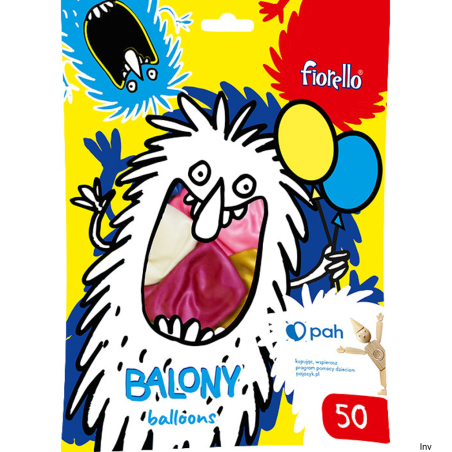 Balon metal mix kolor Fiorello rozmiar 12" (50szt.) 170-2636