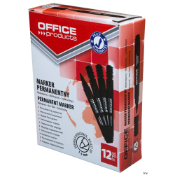 Marker permanentny Office Products, okrągły 1-3 mm, czarny, 3 g