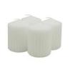Świeca słupek ryflowana DONAU HOME Standard, 60x80mm, 4 szt., biała