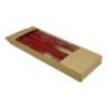Świeca stołowa DONAU HOME Aura, 22x240mm, 4 szt., czerwona