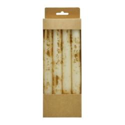 Świeca stołowa DONAU HOME Aura, 22x240mm, 4 szt., kremowa