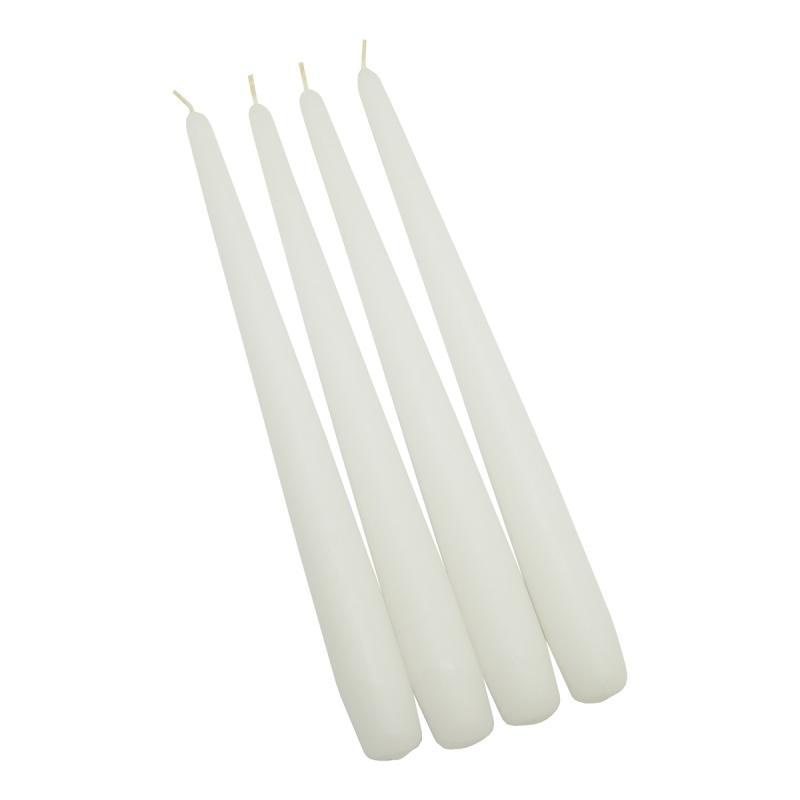 Świeca stołowa stożkowa DONAU HOME, 22x240mm, 4 szt., biała